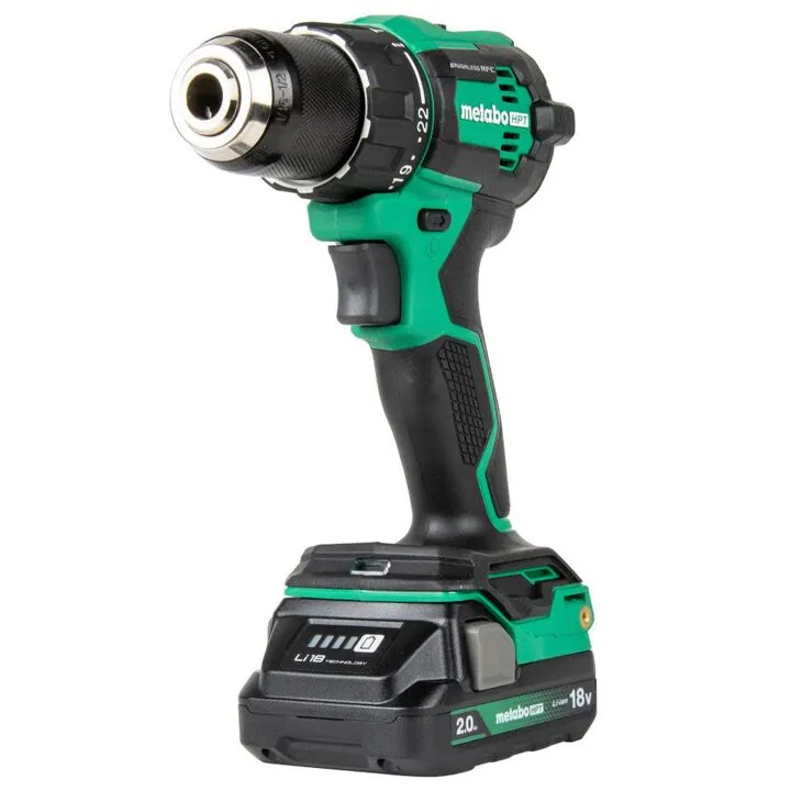 Metabo HPT 18V MultiVolt Cordless Brushless Hammer Drill Kit (2 x 2.0Ah) 1