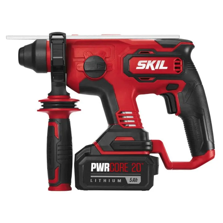 SKIL PWRCORE 20 Brushless 20V 7/8in Rotary Hammer Kit - High-Performance Masonry Solution