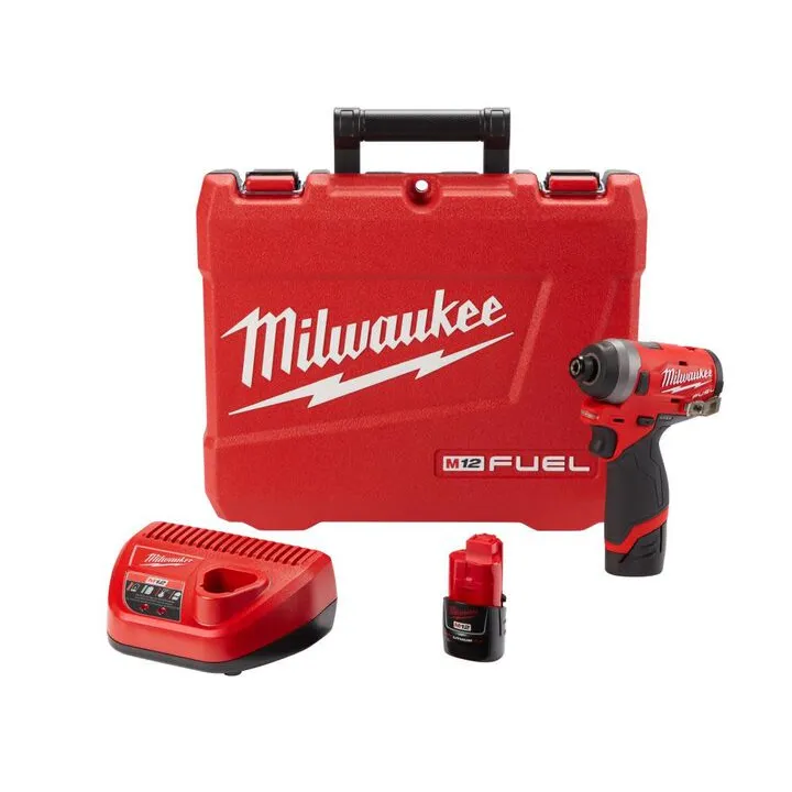 Milwaukee M12 FUEL 1/4-inch Impact Driver Kit (Reconditioned)