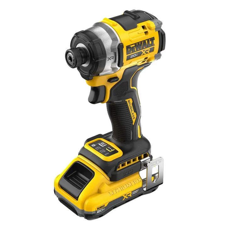 DEWALT 20V MAX XR 3-Speed High Torque 1/4 Inch Impact Driver Kit with Rapid Load Accessory Set & Toughcase+ 3