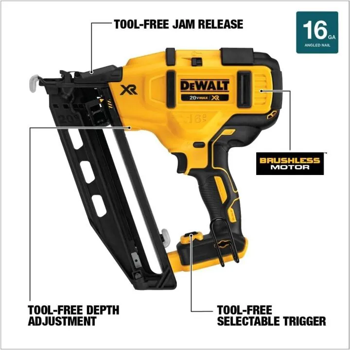 DEWALT 16-Gauge 2-1/2 Inch Finish Nailer & Premium Fastener Bundle 2