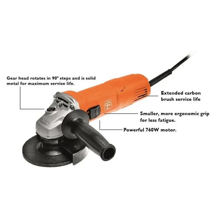 Fein 4.5 Inch Angle Grinder with Slide Switches - 2 Pack Professional Set 1