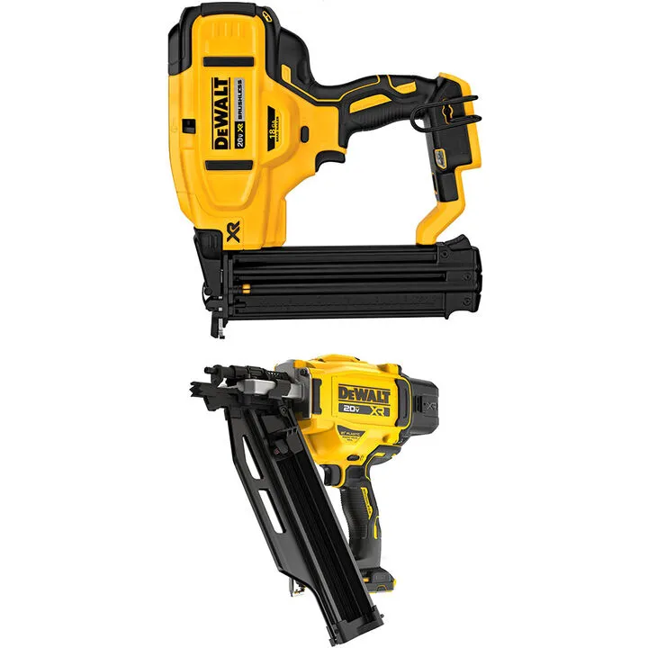 DEWALT 20V MAX Cordless Framing Nailer & Brad Nailer Professional Bundle