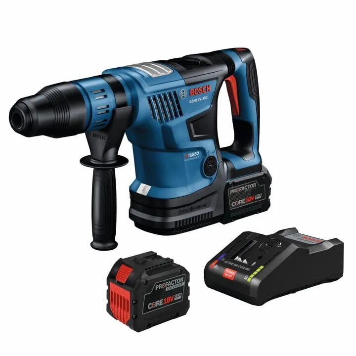 Bosch PROFACTOR 18V Hitman 1-9/16in Rotary Hammer Kit - High-Performance Cordless Power