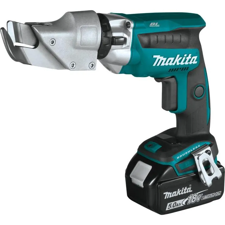Makita 18V LXT Lithium-Ion Brushless Cordless 18 Gauge Offset Shear Kit 2