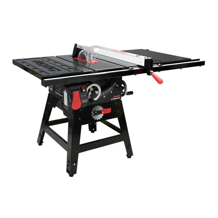 SawStop Contractor Saw 1.75HP with 30-Inch Premium T-Style Fence & Rail Kit