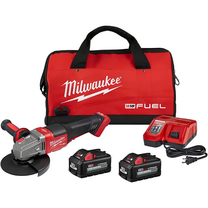 Milwaukee M18 FUEL 4.5-6 inch No-Lock Braking Grinder with Paddle Switch Kit