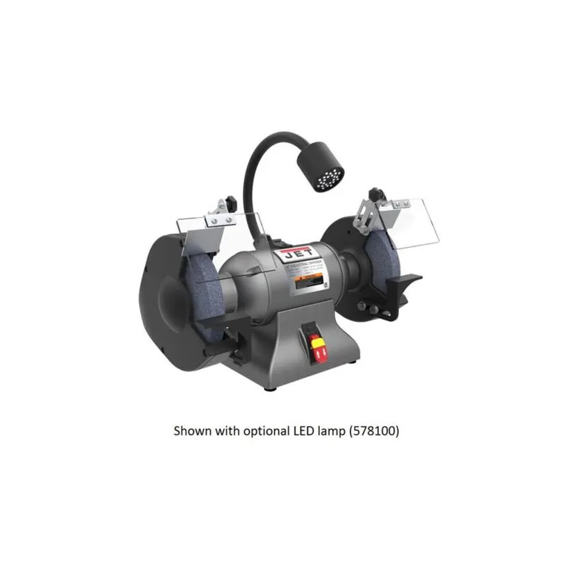 JET 8in Industrial Bench Grinder - 1HP Heavy-Duty Power Tool 2