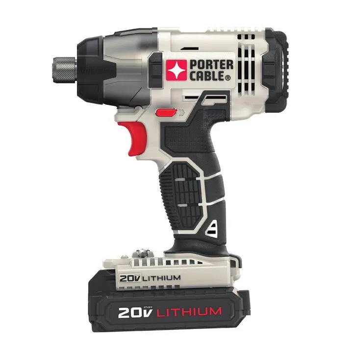 Porter Cable 20V 1/4-in Cordless Impact Driver Kit - Professional Performance Series 2