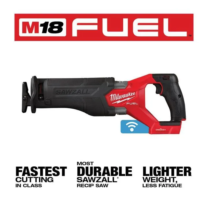 Milwaukee M18 FUEL SAWZALL Reciprocating Saw with ONE-KEY (Bare Tool) 1