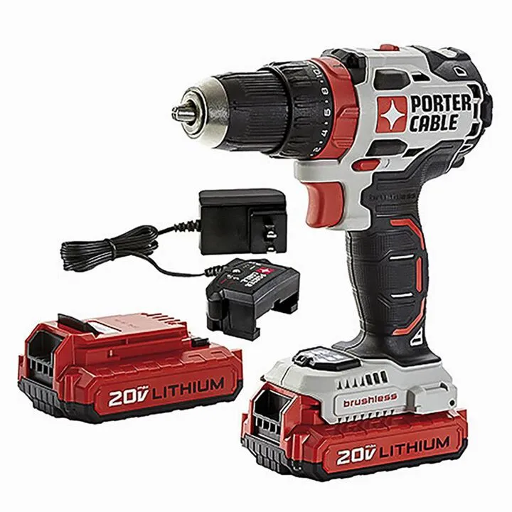 Porter Cable 20V MAX 1/2-in Cordless Drill/Driver Kit with High-Performance Battery