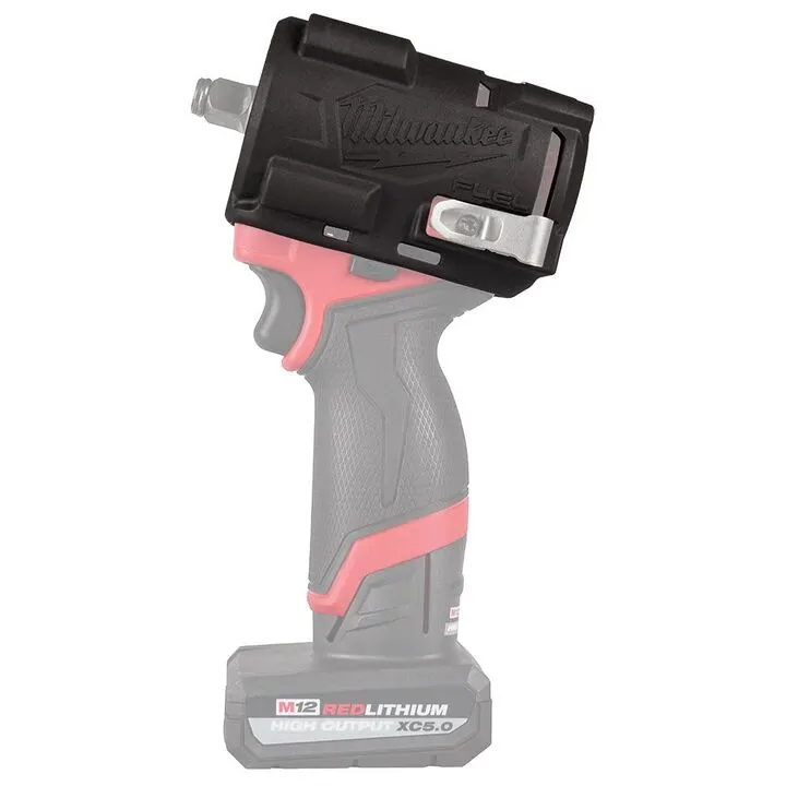 Milwaukee M12 FUEL Stubby 3/8" Impact Wrench (Bare Tool) with Protective Boot - Pro Performance Edition 3