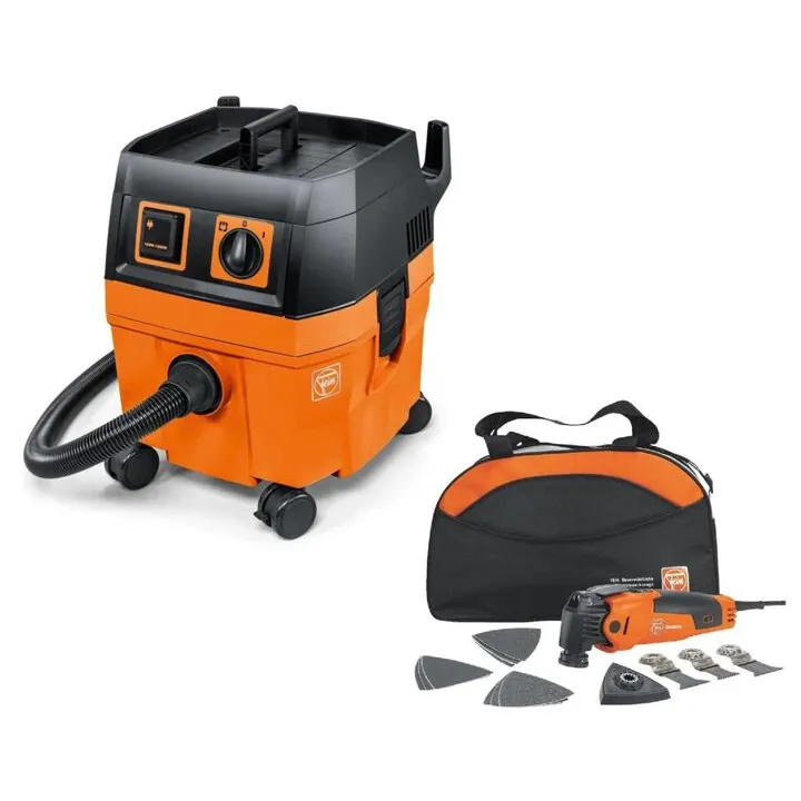 Fein Turbo I Vacuum & Corded MM500 Oscillating Multi-Tool Professional Bundle