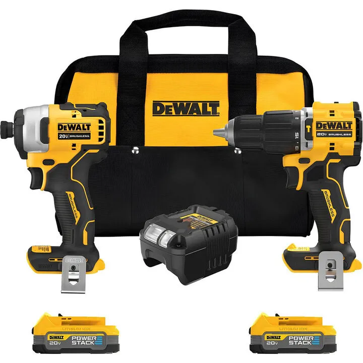 DEWALT 20V MAX ATOMIC 2-Tool Combo Kit - High-Performance Brushless Power Solution