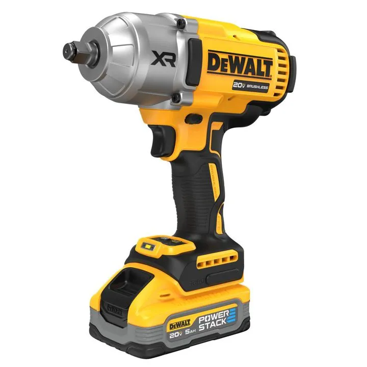 DEWALT 20V MAX XR 1/2in High Torque Impact Wrench with Hog Ring Anvil Cordless Kit 1