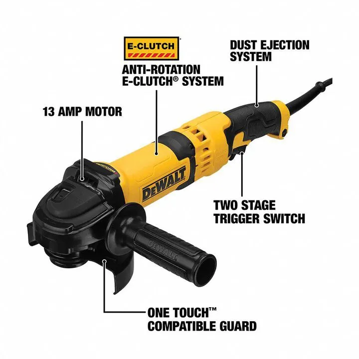 DEWALT 6 In. (150mm) High Performance Trigger Switch Grinder - Professional Grade