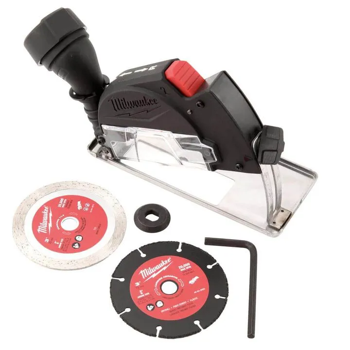 Milwaukee M12 3-Inch Compact Cut Off Tool and 3/8-Inch High-Speed Ratchet Bundle (Bare Tool) 2