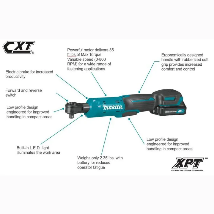 Makita 12V max CXT Professional Cordless Tool Set (Tool-Only) 4