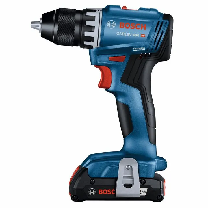 Bosch 18V 2-Tool Combo Kit: GDR18V-1800 Impact Driver & GSR18V-400 Drill/Driver with 2x 2Ah Batteries 5