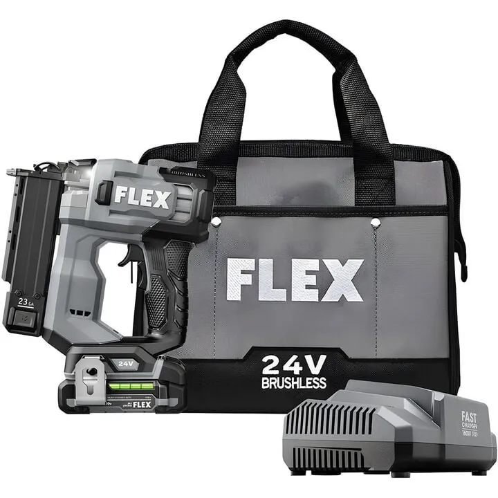 FLEX 24V Brushless 23 Gauge Pin Nailer Kit - Professional Precision & Power