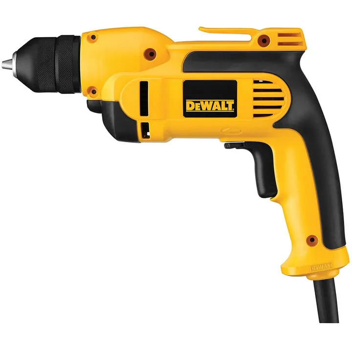 DEWALT 3/8 In. (10mm) VSR Pistol Grip Drill with Keyless Chuck - Professional Grade