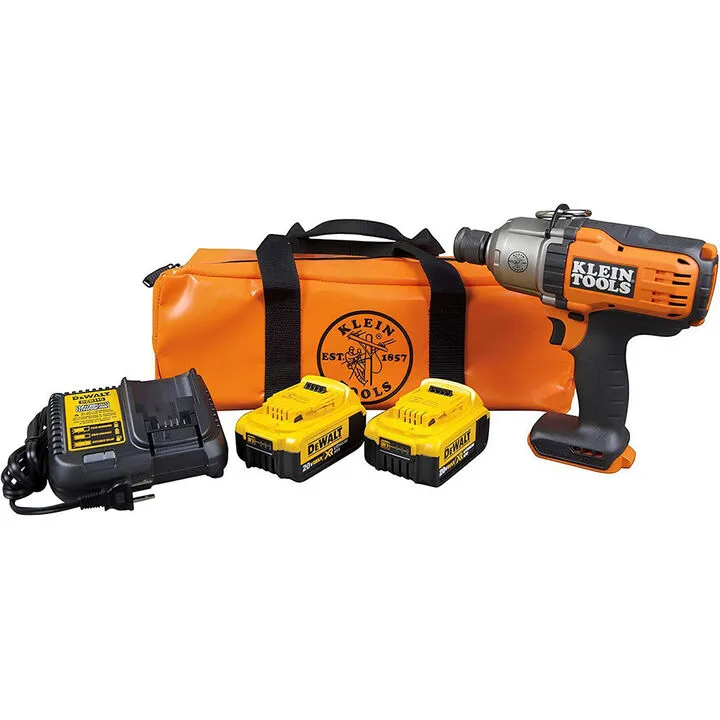 Klein Tools 7/16in Cordless Impact Wrench Kit - Professional Utility Grade