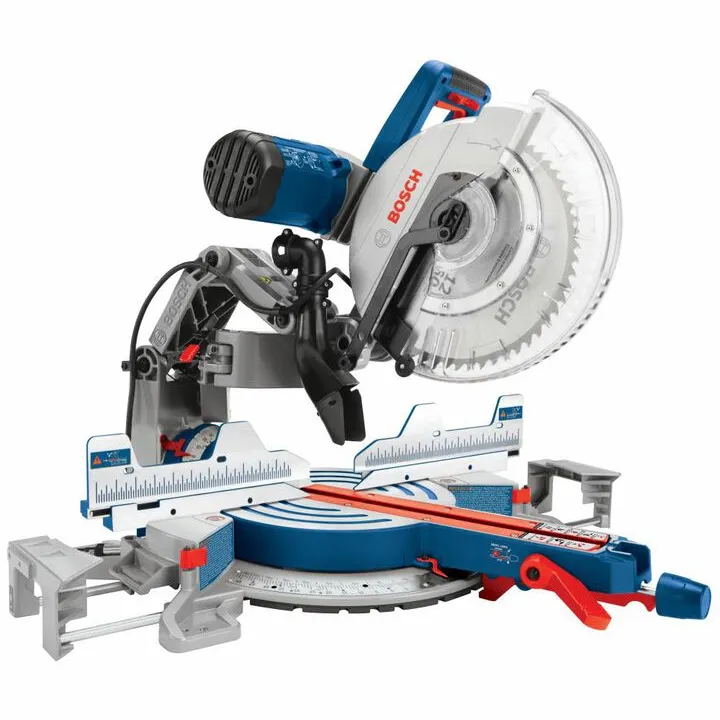 Bosch 12-Inch Dual-Bevel Glide Miter Saw & Gravity-Rise Stand Bundle: Professional Performance Kit 12