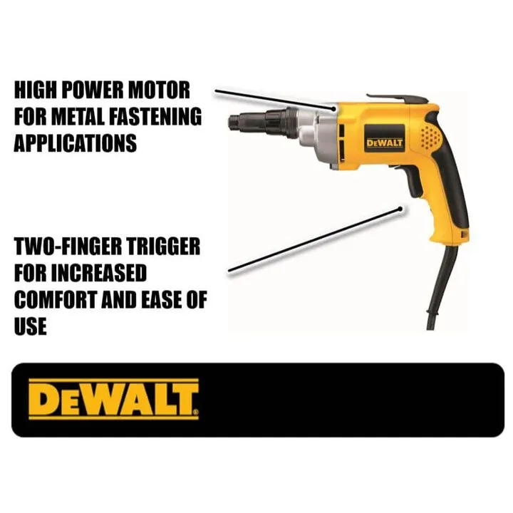 DEWALT 2000-RPM VSR Versa-Clutch Scrugun - Professional Precision Fastening 1