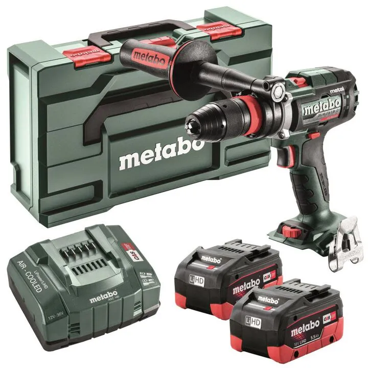 Metabo 18V Brushless Cordless 3-Speed Drill/Driver Kit - Professional Grade