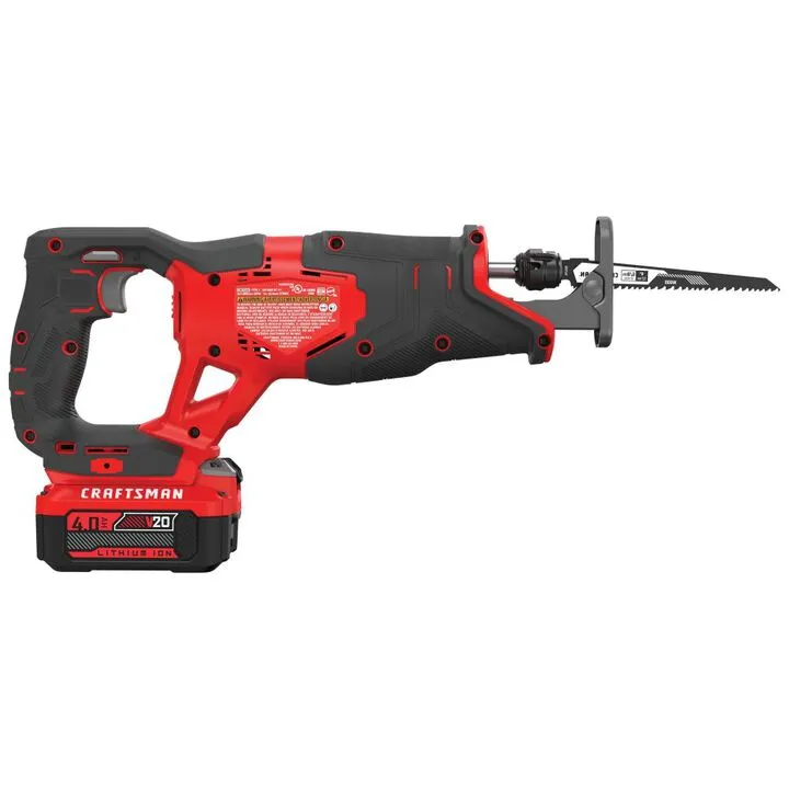 CRAFTSMAN V20 Cordless Reciprocating Saw Kit - High-Performance Cutting Solution 3