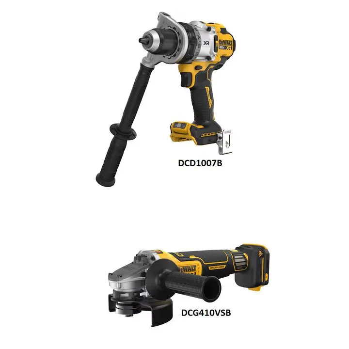 DEWALT 20V MAX Cordless Hammer Drill & Paddle Switch Grinder Combo Kit 1