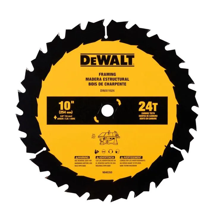 DEWALT 10-Inch Jobsite Table Saw with Rolling Stand & Circular Saw Blade Combo Kit 1