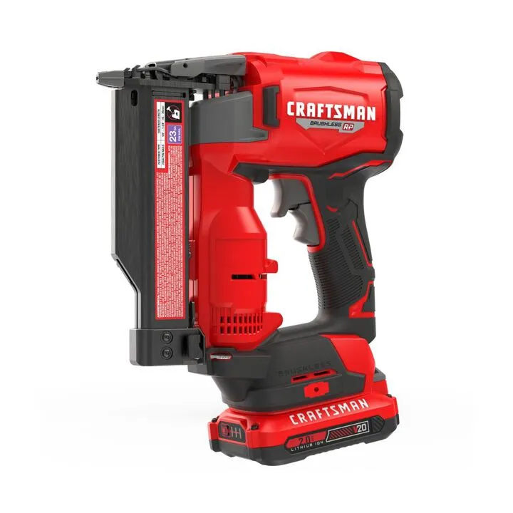 CRAFTSMAN V20 BRUSHLESS RP Cordless 23 Gauge Pin Nailer Kit - Professional Woodworking Precision 1