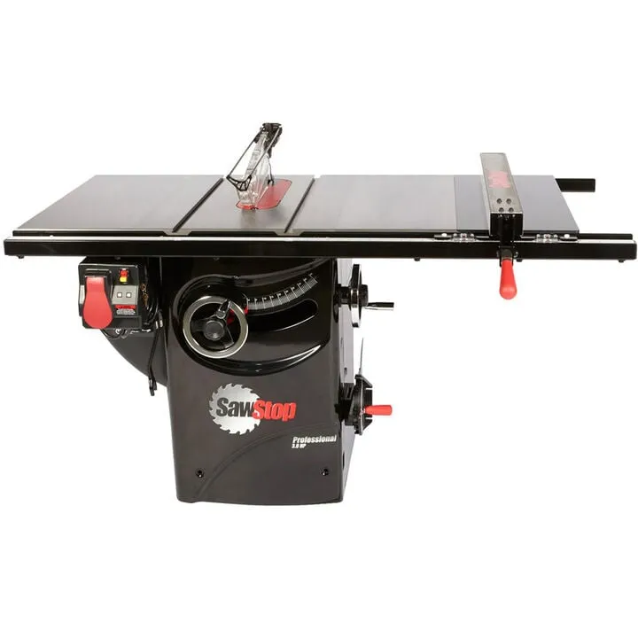 SawStop 10-inch 3HP Professional Cabinet Saw with 30-inch T-Glide Fence System