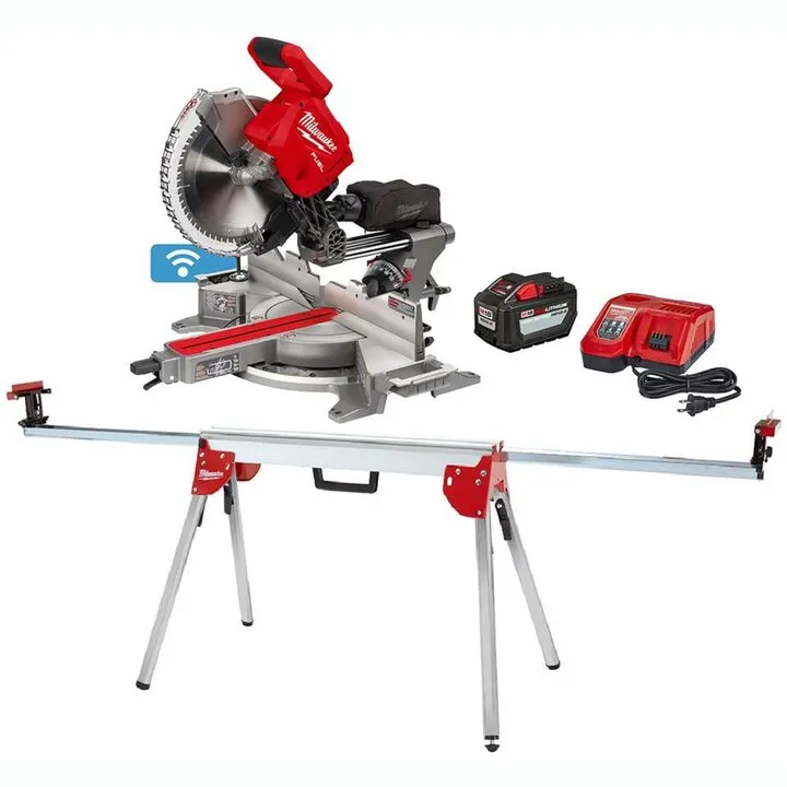 Milwaukee M18 FUEL 12-Inch Dual Bevel Sliding Compound Miter Saw & Stand Bundle