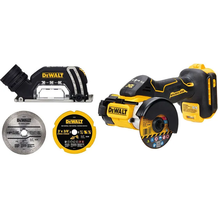 DEWALT 20V MAX XR Cordless Cut-Off Tool & Bonded Cutting Wheel Bundle 11