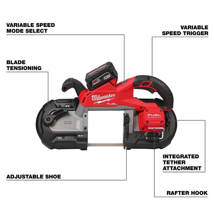Milwaukee M18 FUEL Deep Cut Band Saw Kit - Professional Grade Cordless Power 1