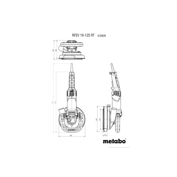 Metabo RFEV 19-125 Renovation Milling Machine - Precision Surface Preparation Tool 1