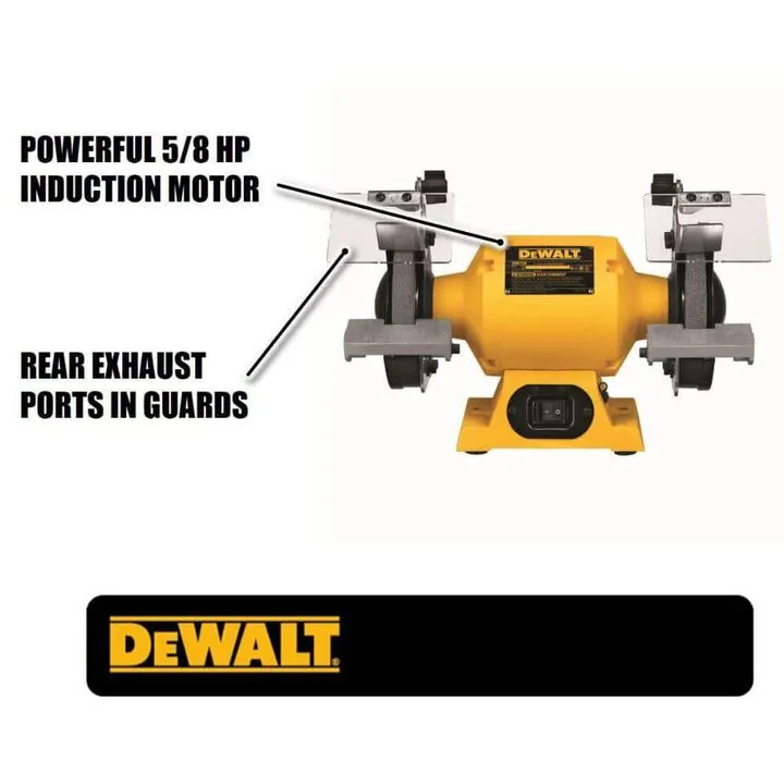 DEWALT 6-Inch Professional Bench Grinder - High-Torque Precision Tool 1