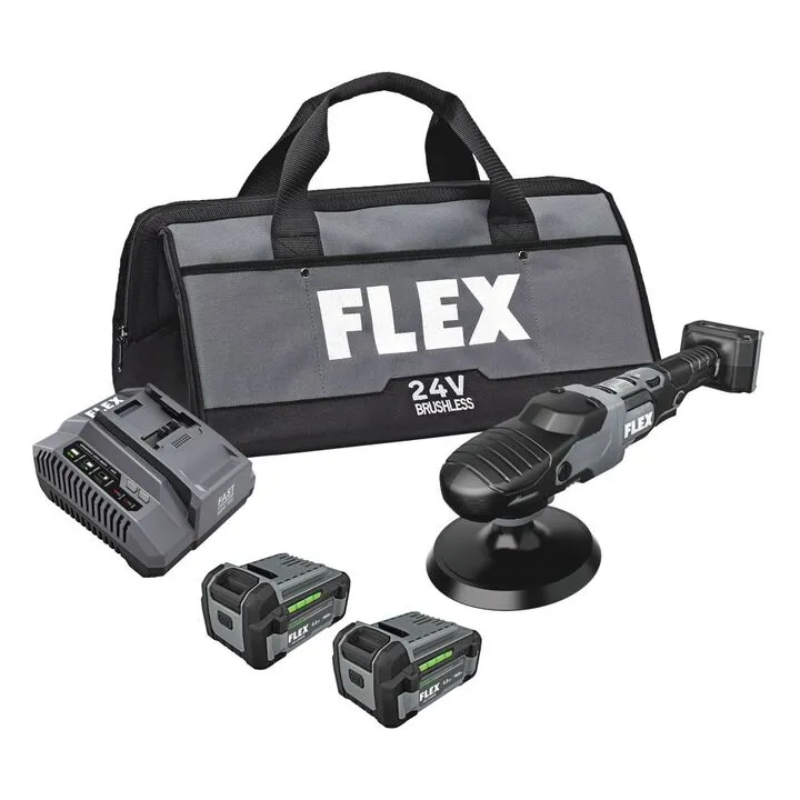 FLEX 24V Rotary Polisher Kit - Precision Cordless Paint Correction System