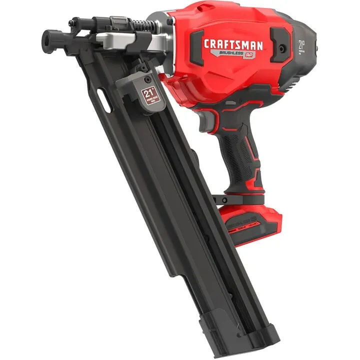 CRAFTSMAN V20 Brushless RP Cordless 21 Degree Plastic Collated Framing Nailer (Bare Tool)