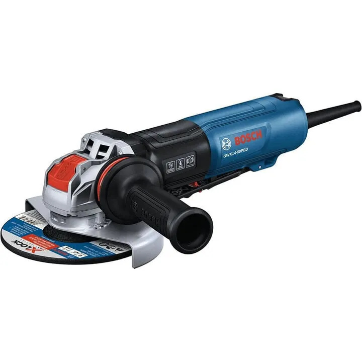 Bosch 6 Inch X-Lock Angle Grinder with No Lock-On Paddle Switch & Brake
