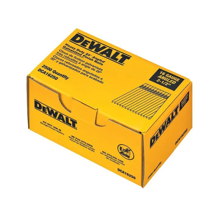 DEWALT 16-Gauge 2-1/2 Inch Finish Nailer & Premium Fastener Bundle 8