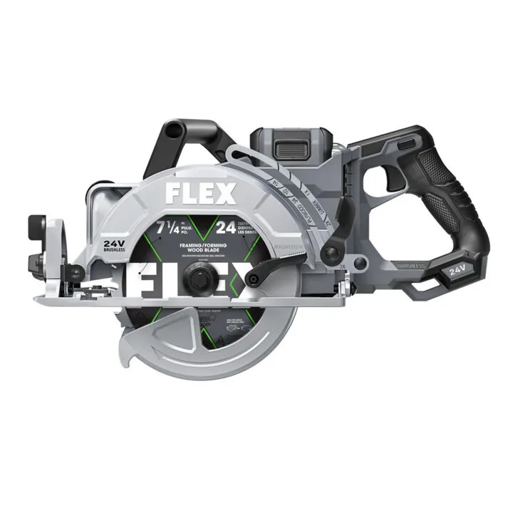 FLEX 24V 7 1/4in Rear Handle Circular Saw - Stacked Lithium Battery Kit 1