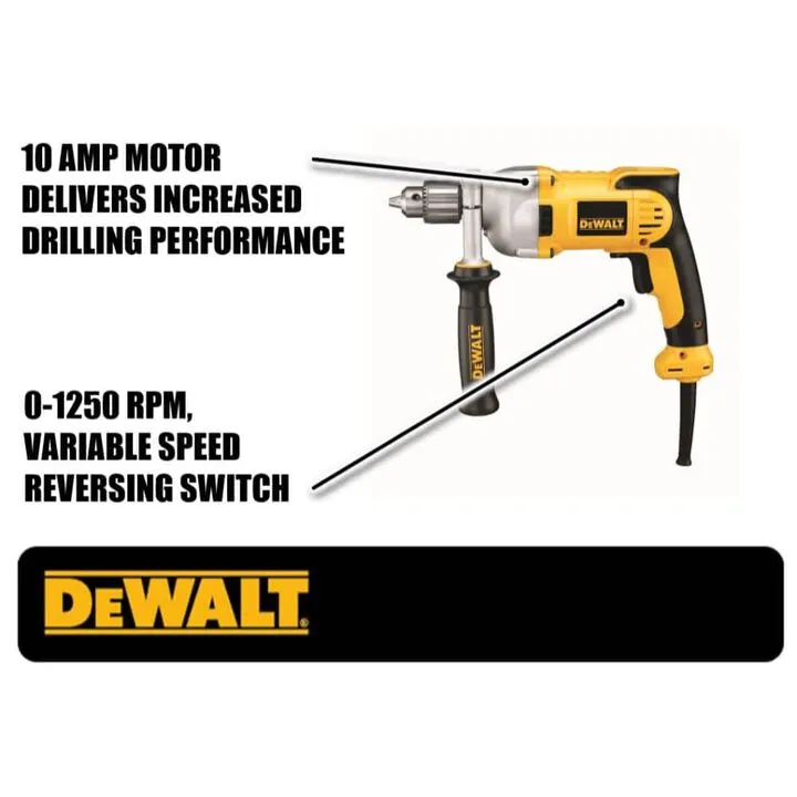 DEWALT 10-Amp 1/2-in Keyed Corded Drill: Precision and Reliability Guide 3