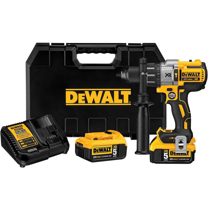 DEWALT 20V MAX XR Brushless 3-Speed Hammer Drill Kit - High-Performance Professional Tool