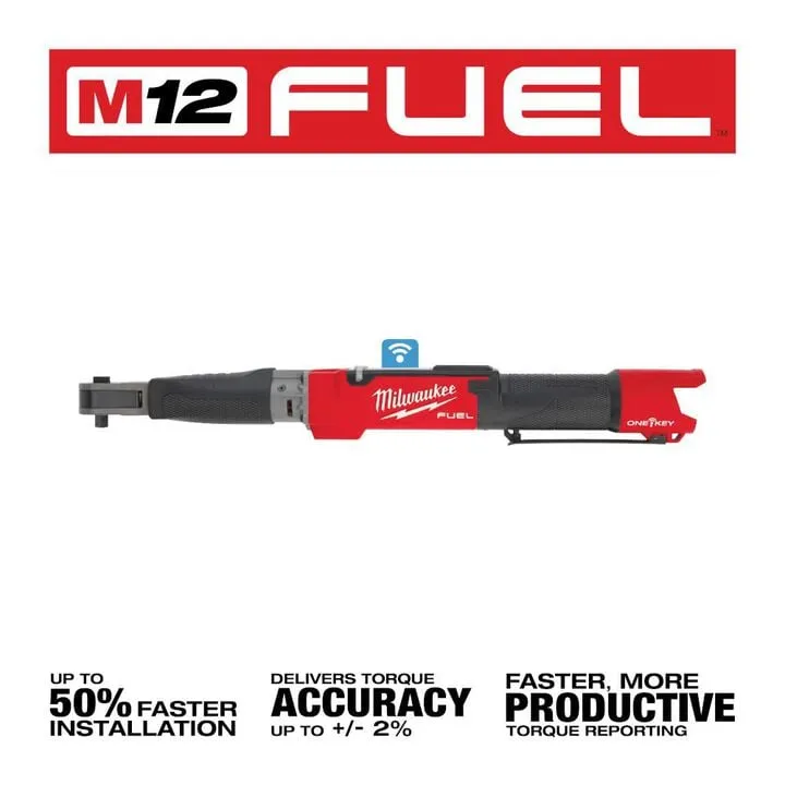 Milwaukee M12 FUEL 3/8-inch Digital Torque Wrench with ONE-KEY (Bare Tool) 2