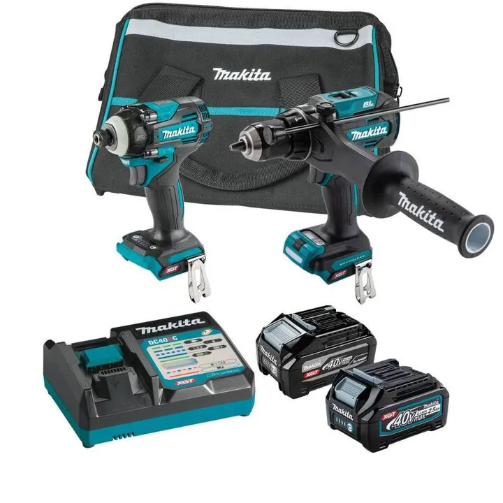 Makita 40V Max XGT Brushless Cordless 2-Piece Combo Kit (2.5Ah/4.0Ah)