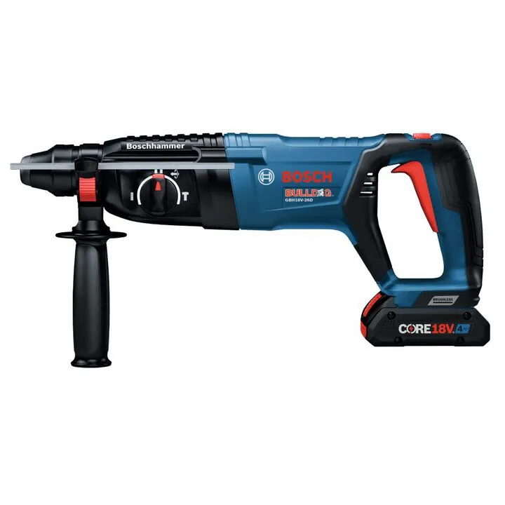 Bosch 18V EC SDS Plus Bulldog 1in Rotary Hammer Kit - Professional Grade Cordless Performance 3