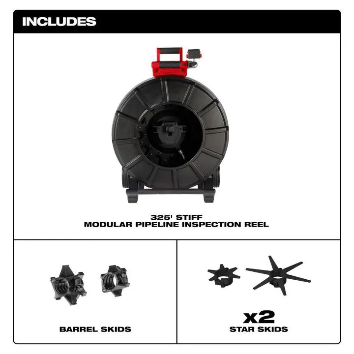 Milwaukee 325 Ft. Stiff Modular Pipeline Inspection Reel 1